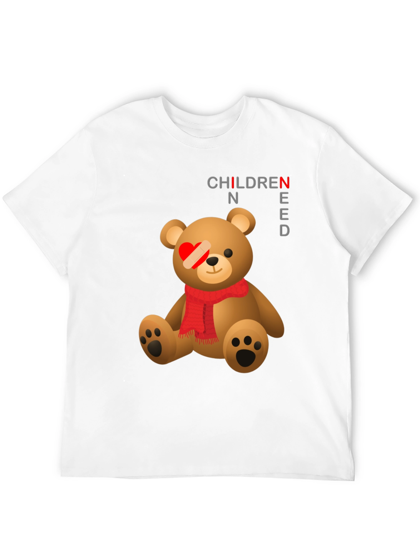 Children Need Love Teddy Bear Graphic T-Shirt