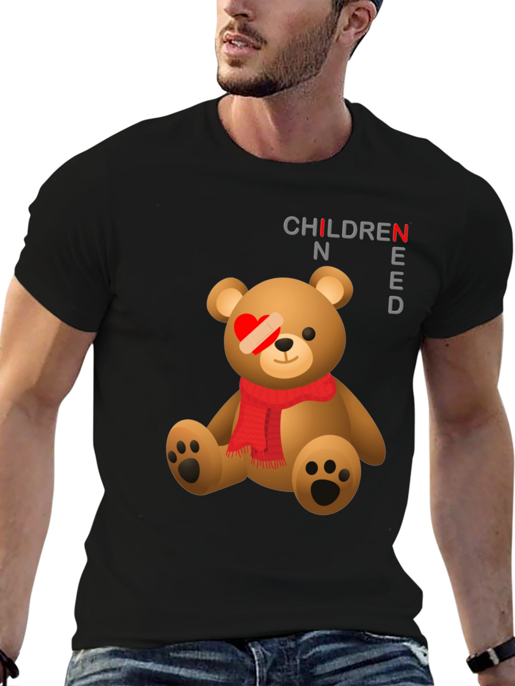 Children Need Love Teddy Bear Graphic T-Shirt
