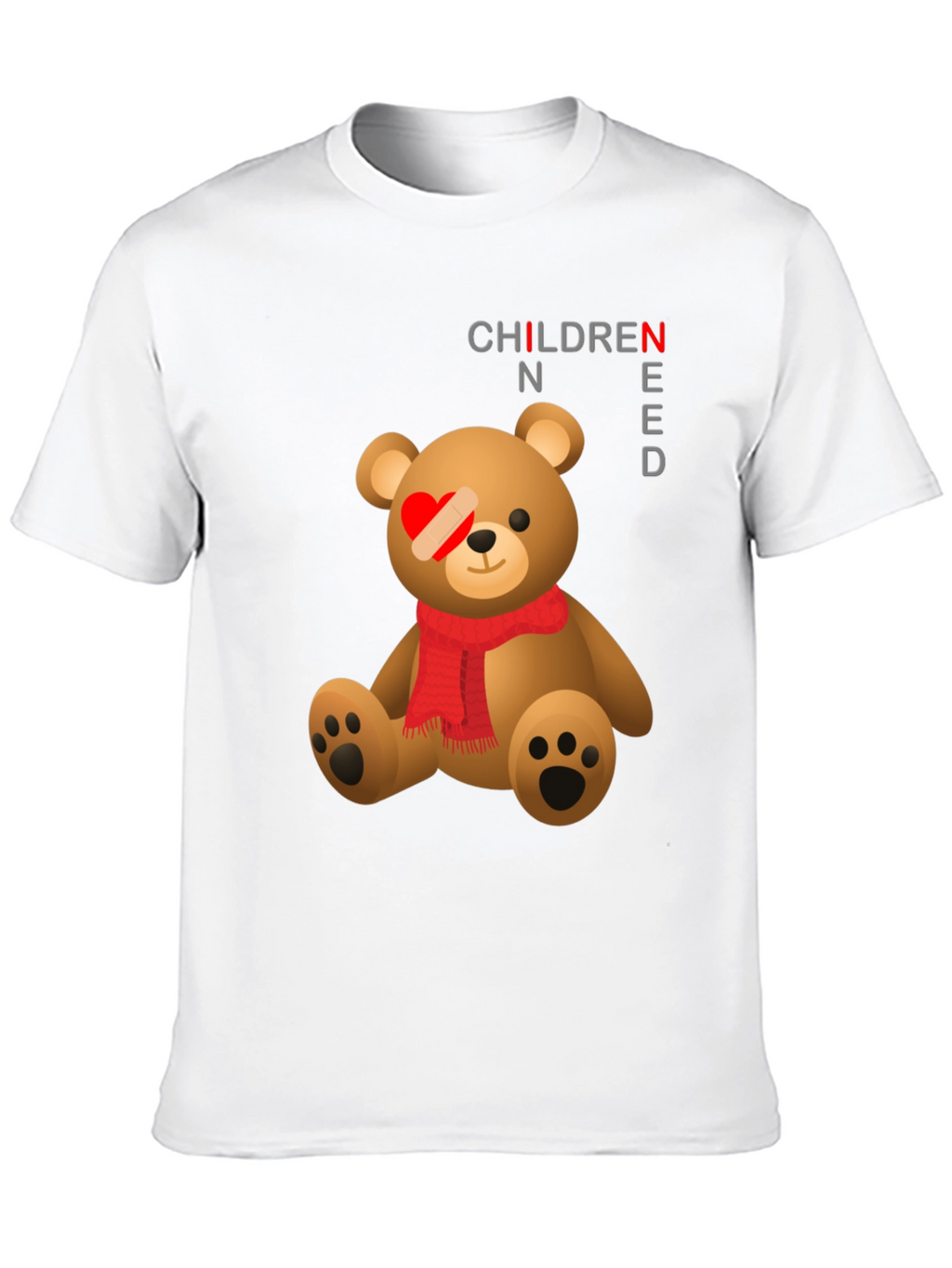 Children Need Love Teddy Bear Graphic T-Shirt