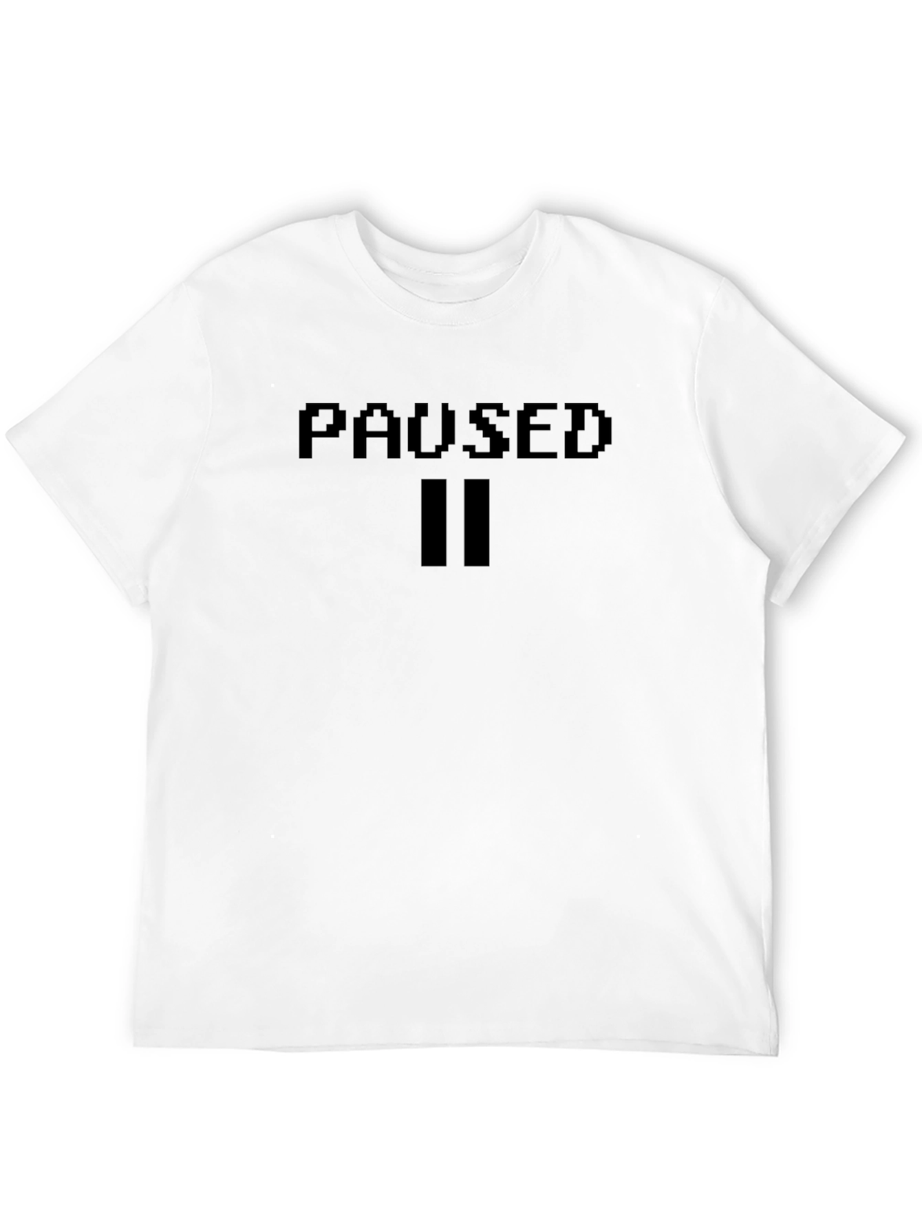 PAUSED Gaming Pixel T-Shirt - Black