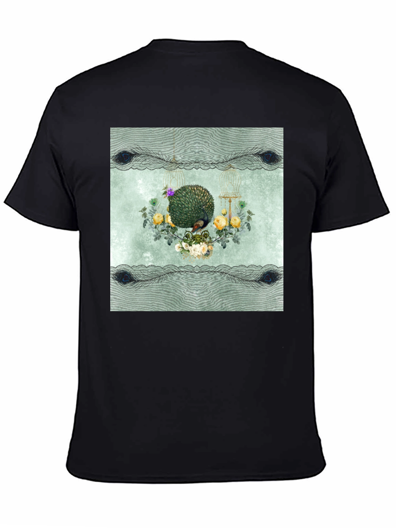 Botanical Bird Cage Graphic Tee - Unisex