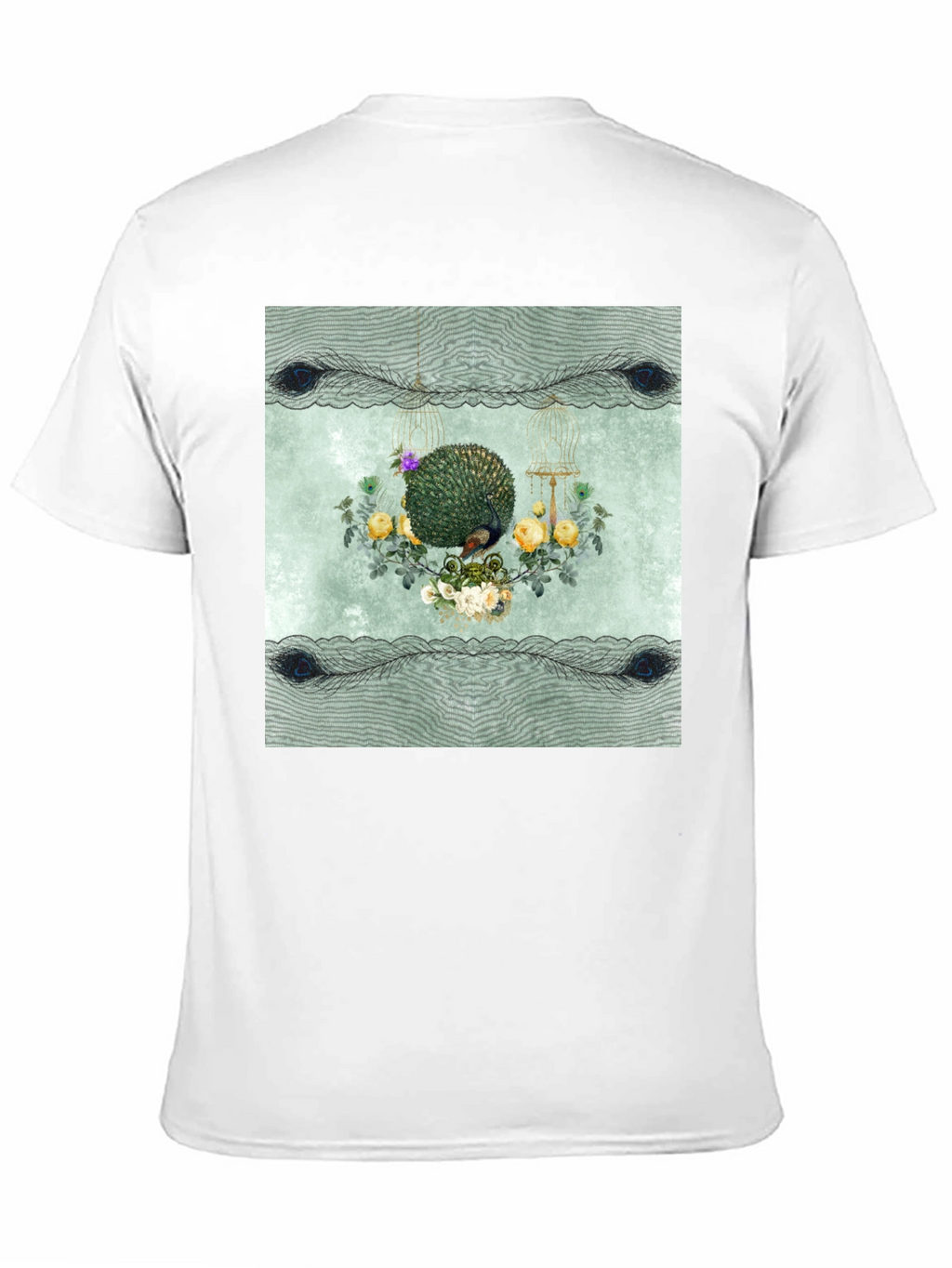 Botanical Bird Cage Graphic Tee - Unisex