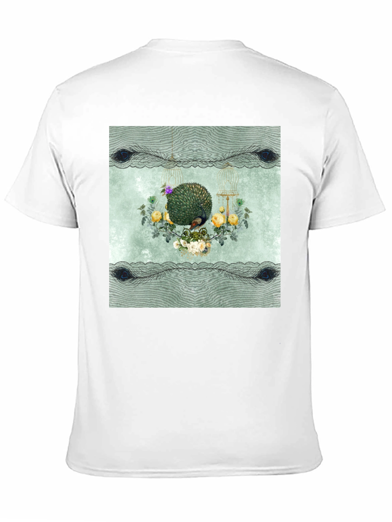 Botanical Bird Cage Graphic Tee - Unisex