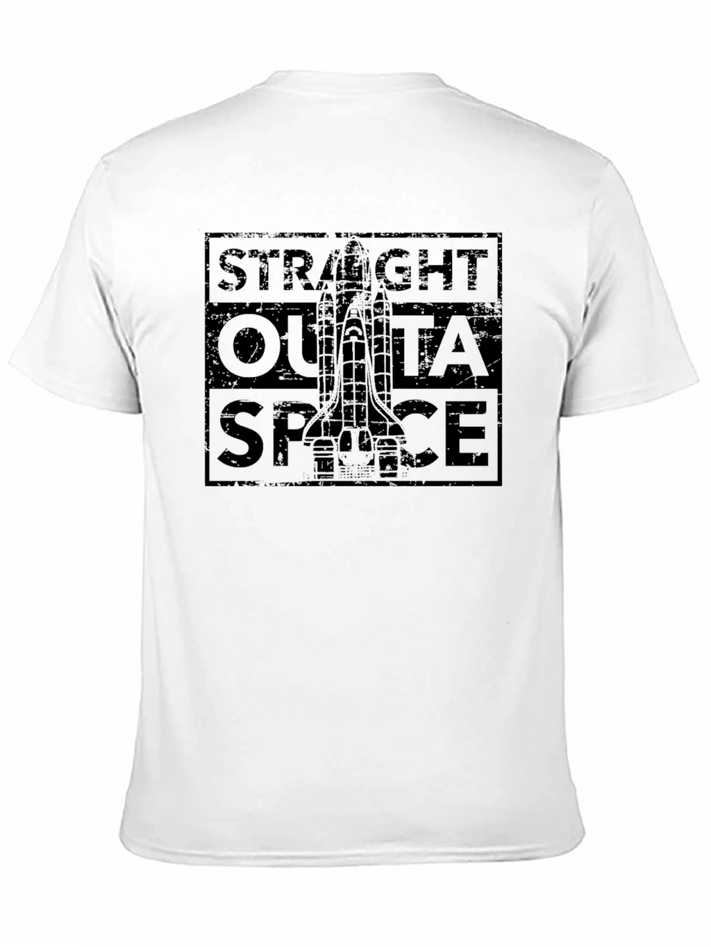 Straight Outta Space Black Graphic T-Shirt