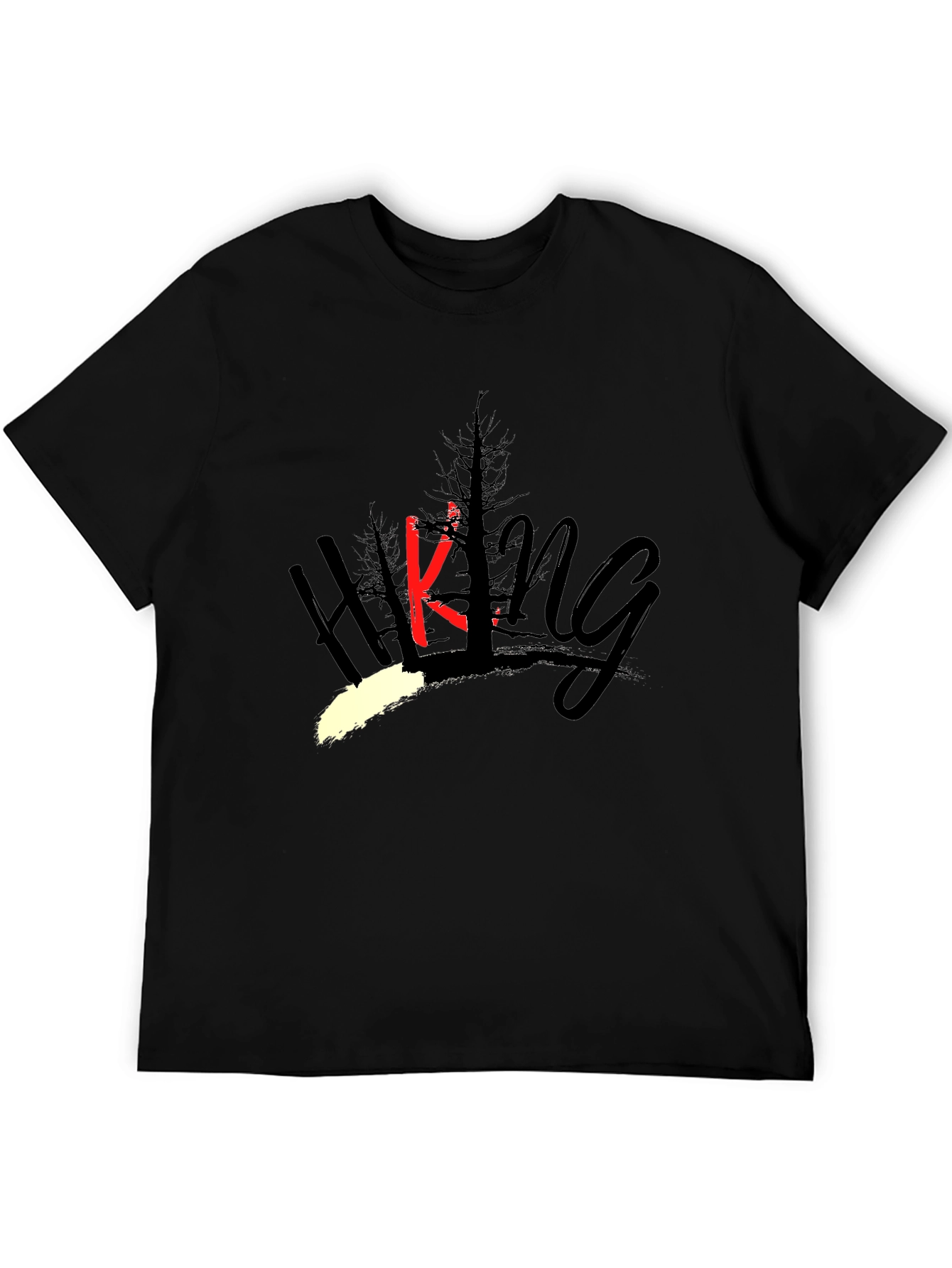 Hiking Graphic T-Shirt - Mens Black Tee