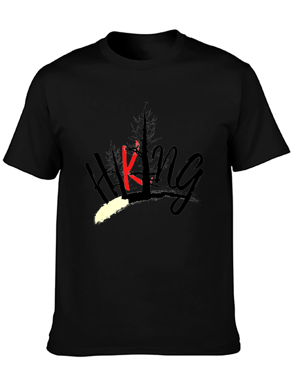 Hiking Graphic T-Shirt - Mens Black Tee