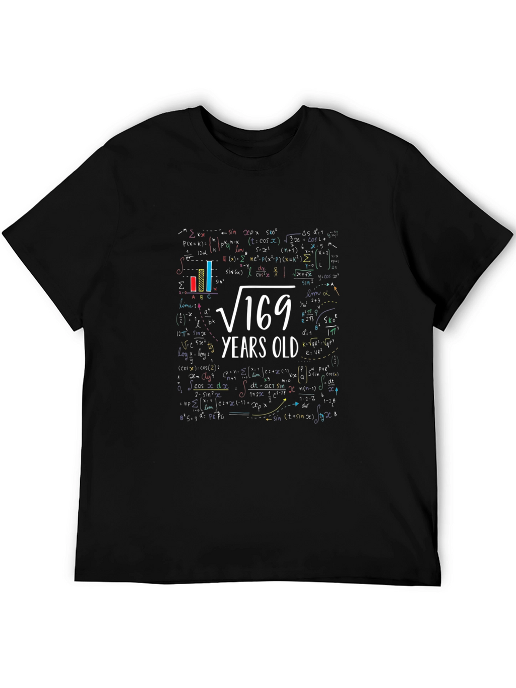 Square Root 169 Years Old Math T-Shirt