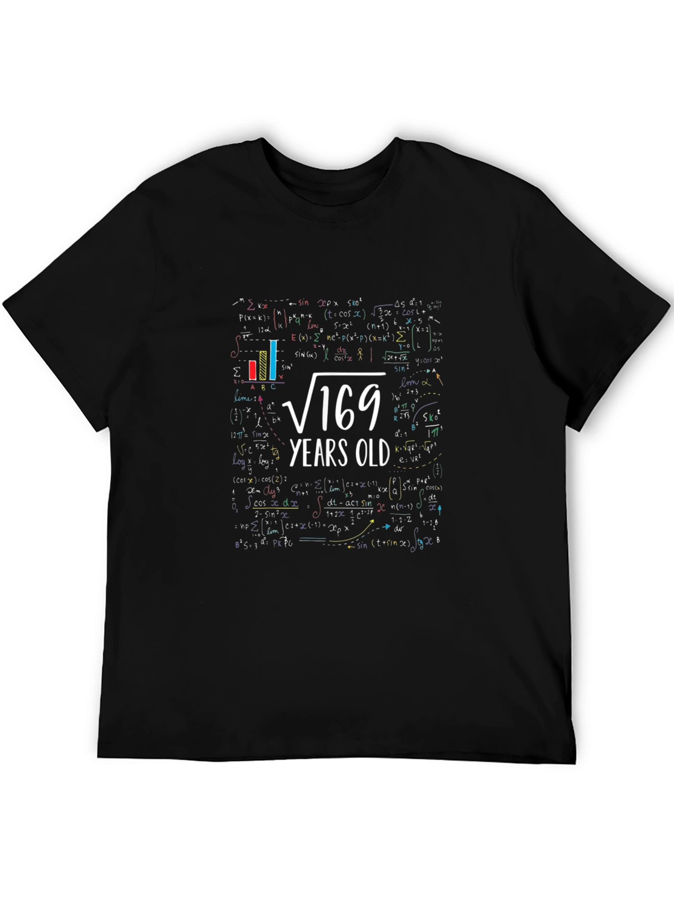 Square Root 169 Years Old Math T-Shirt