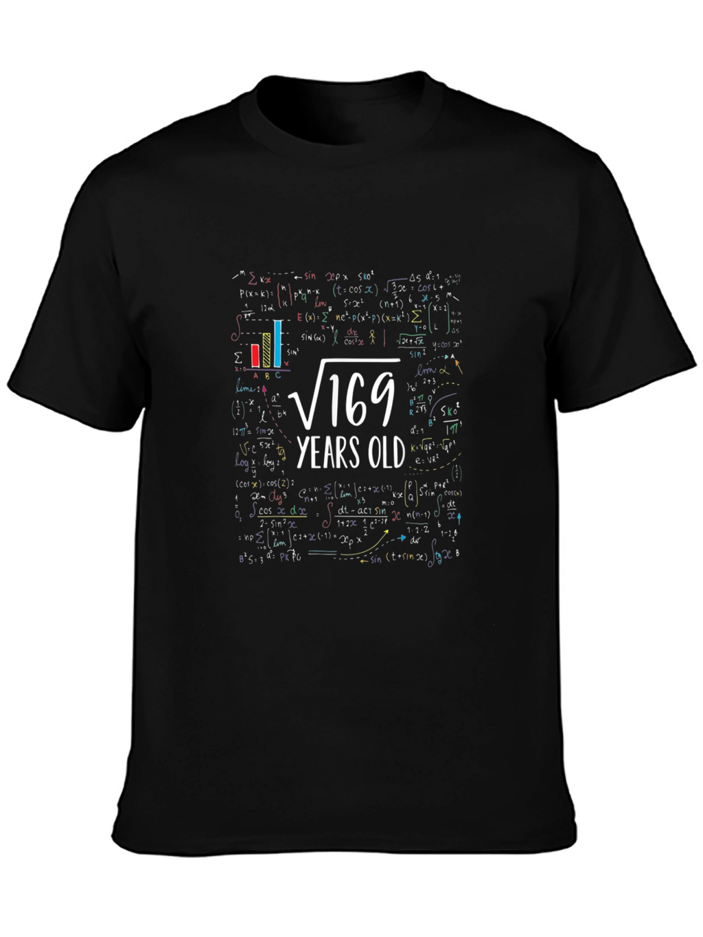 Square Root 169 Years Old Math T-Shirt