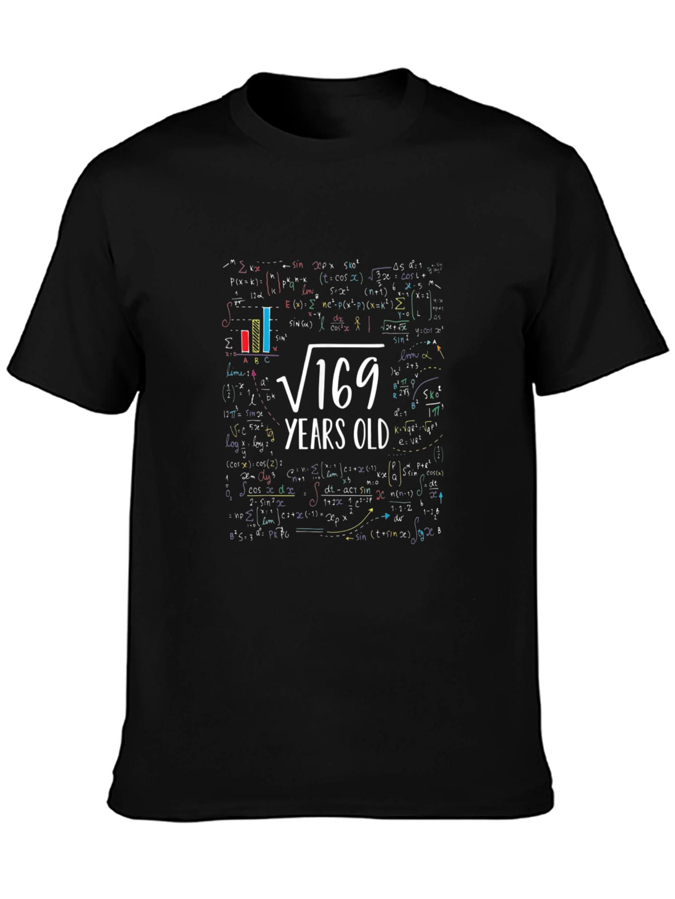 Square Root 169 Years Old Math T-Shirt