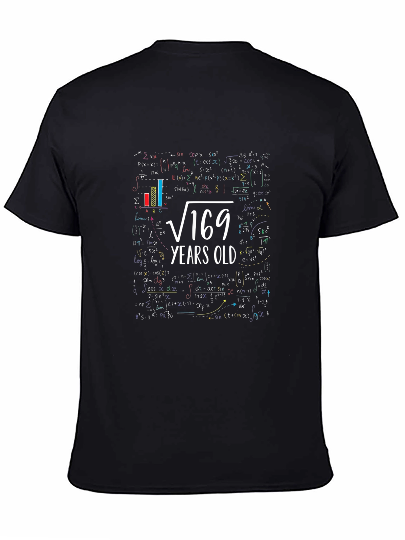 Square Root 169 Years Old Math T-Shirt