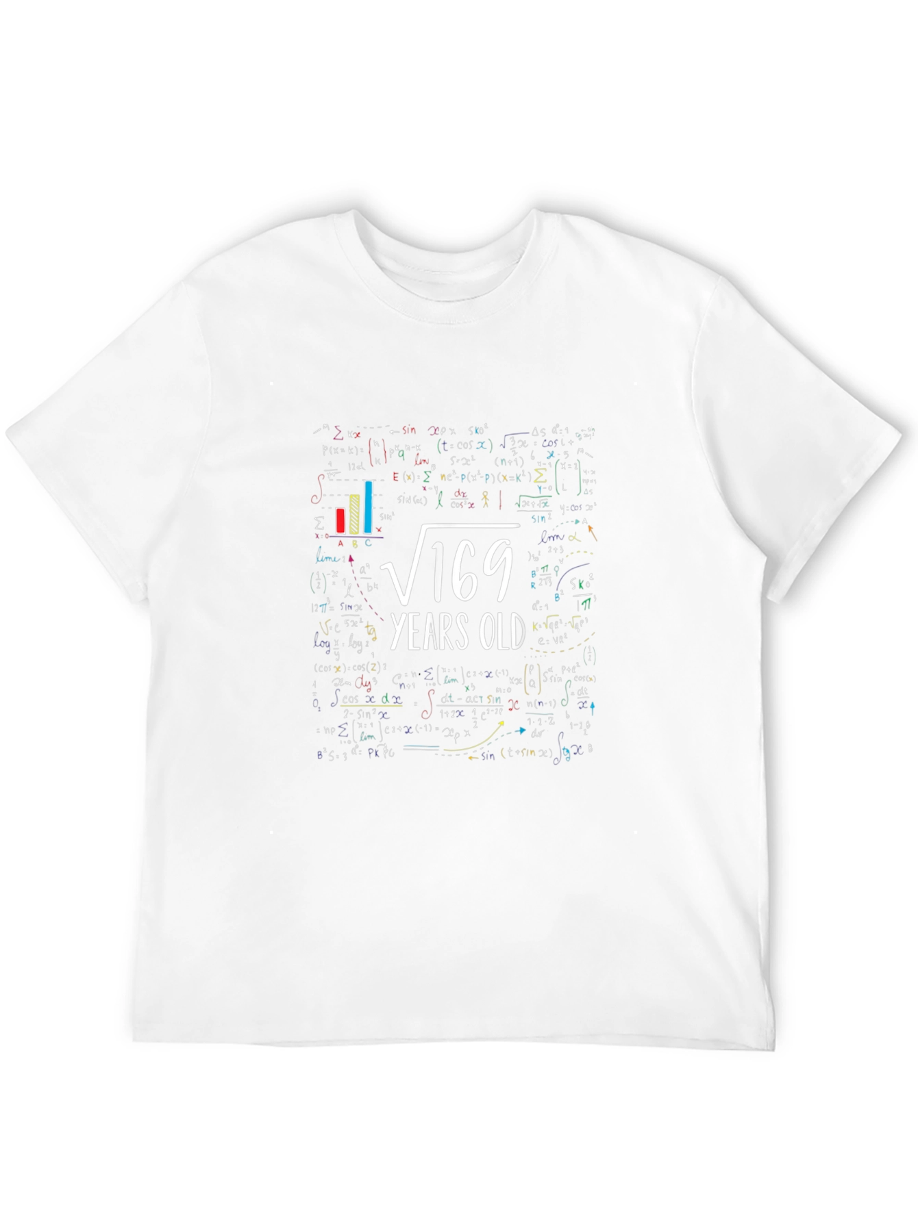Square Root 169 Years Old Math T-Shirt
