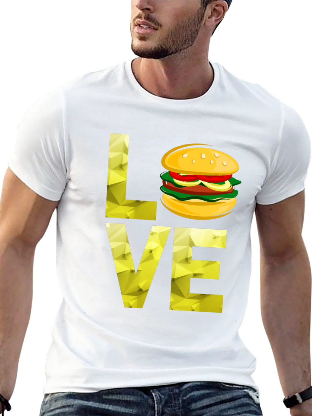 Love Burger T-Shirt - Unique Graphic Tee