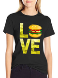 Love Burger T-Shirt - Unique Graphic Tee