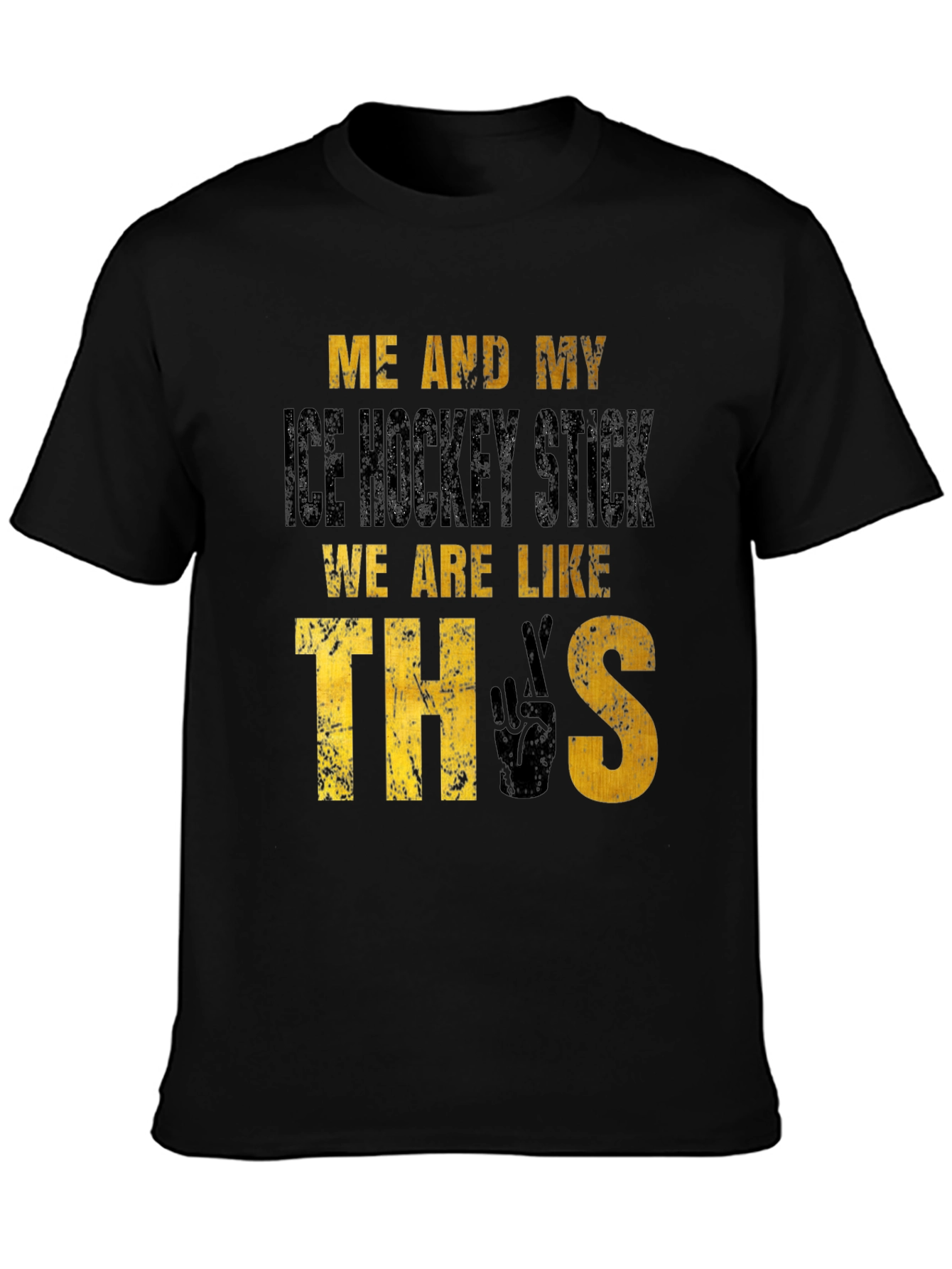 Hockey Fan T-Shirt: Me and My Ice Hockey Stick