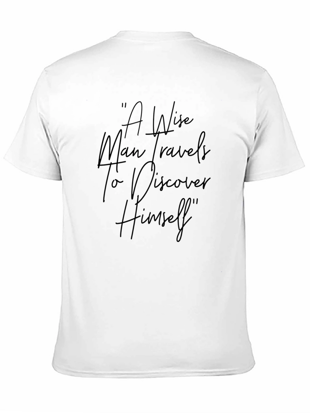 Wise Man Travels Graphic Tee - Soft Black Cotton