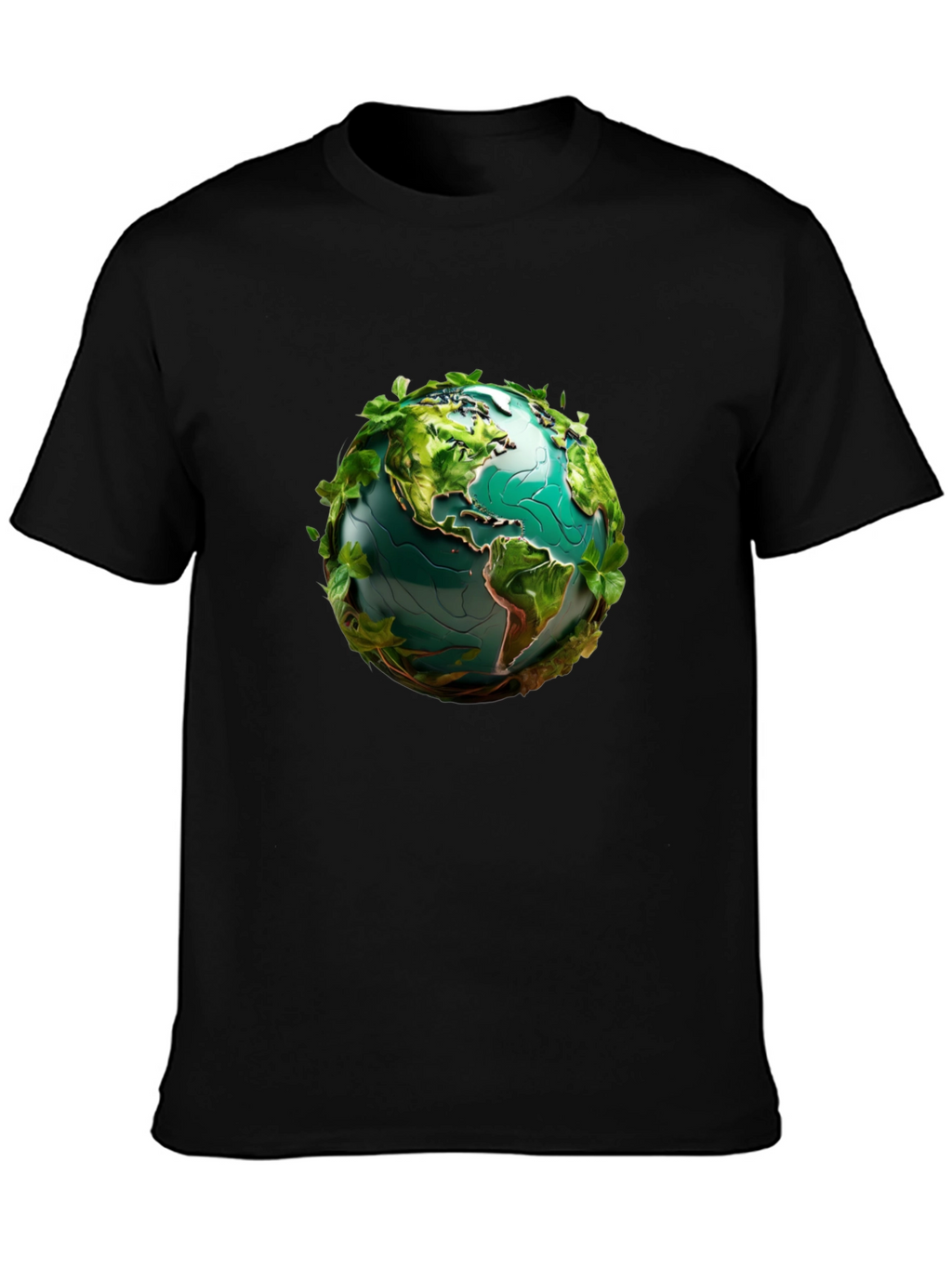 Earth Globe Leaf T-Shirt