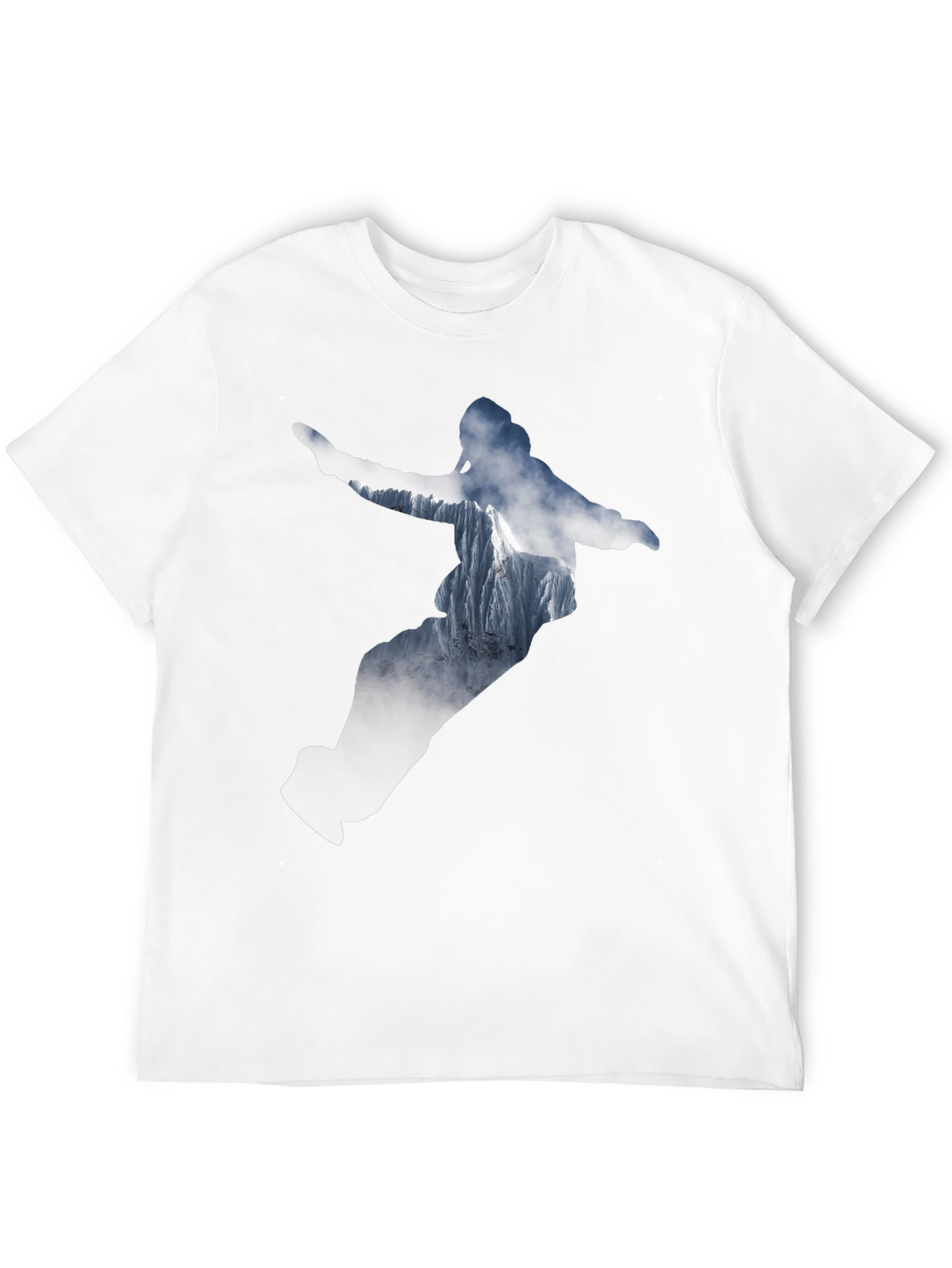Mountain Rider Graphic Tee - Black Cotton Shirt