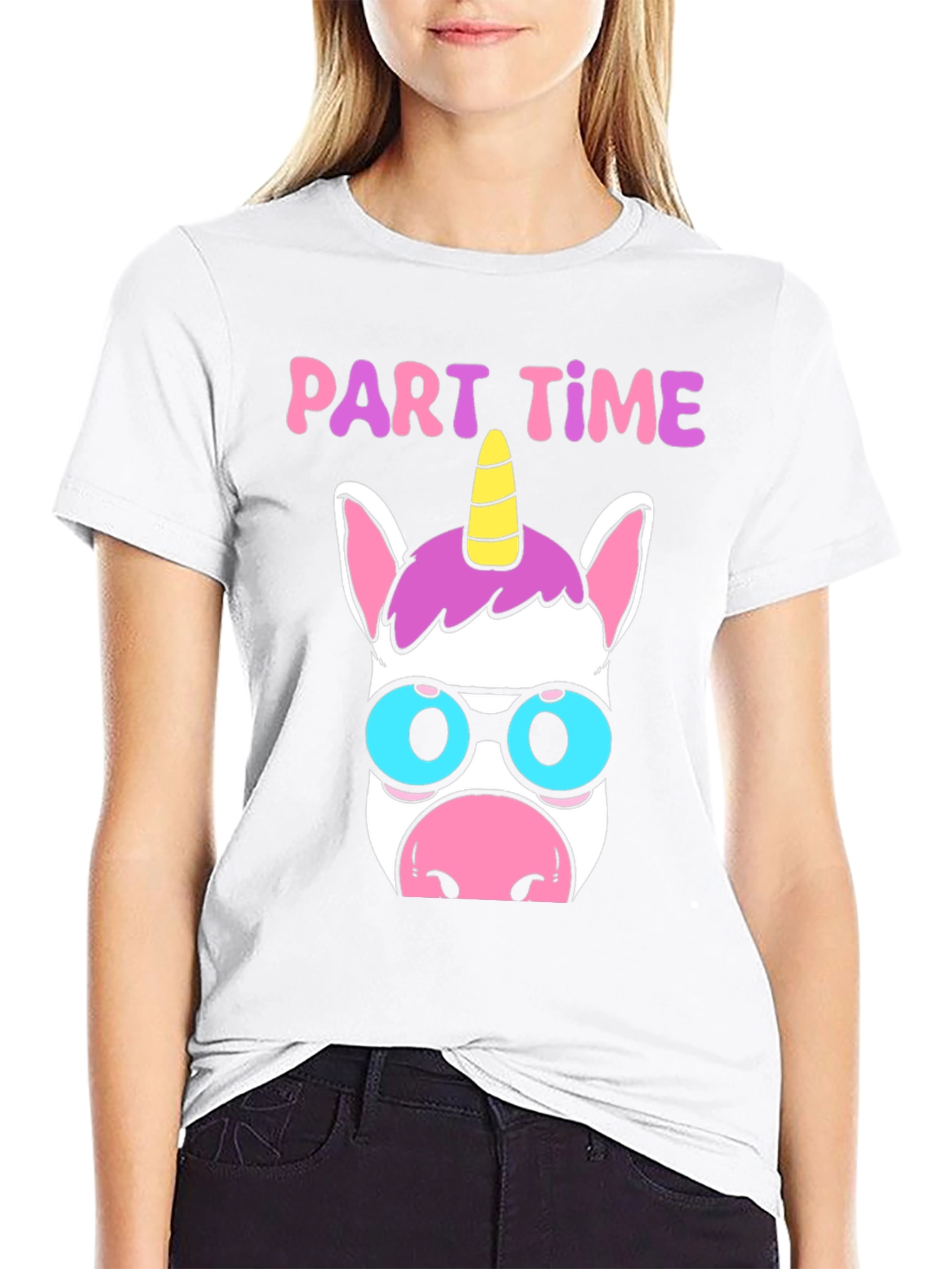 Part Time Unicorn Black T-Shirt