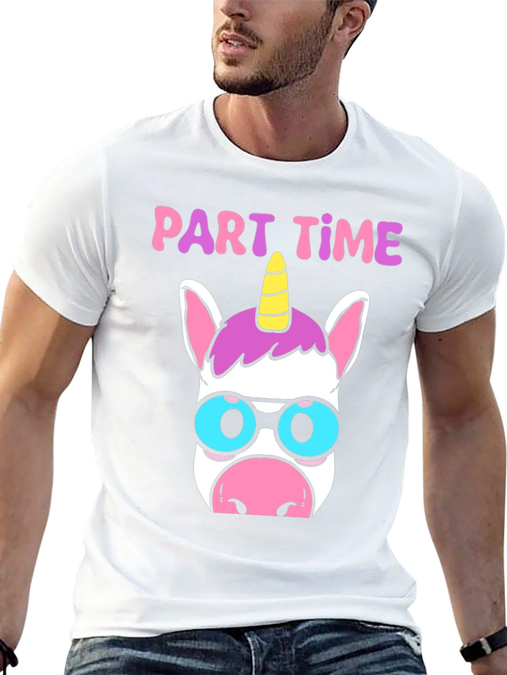 Part Time Unicorn Black T-Shirt