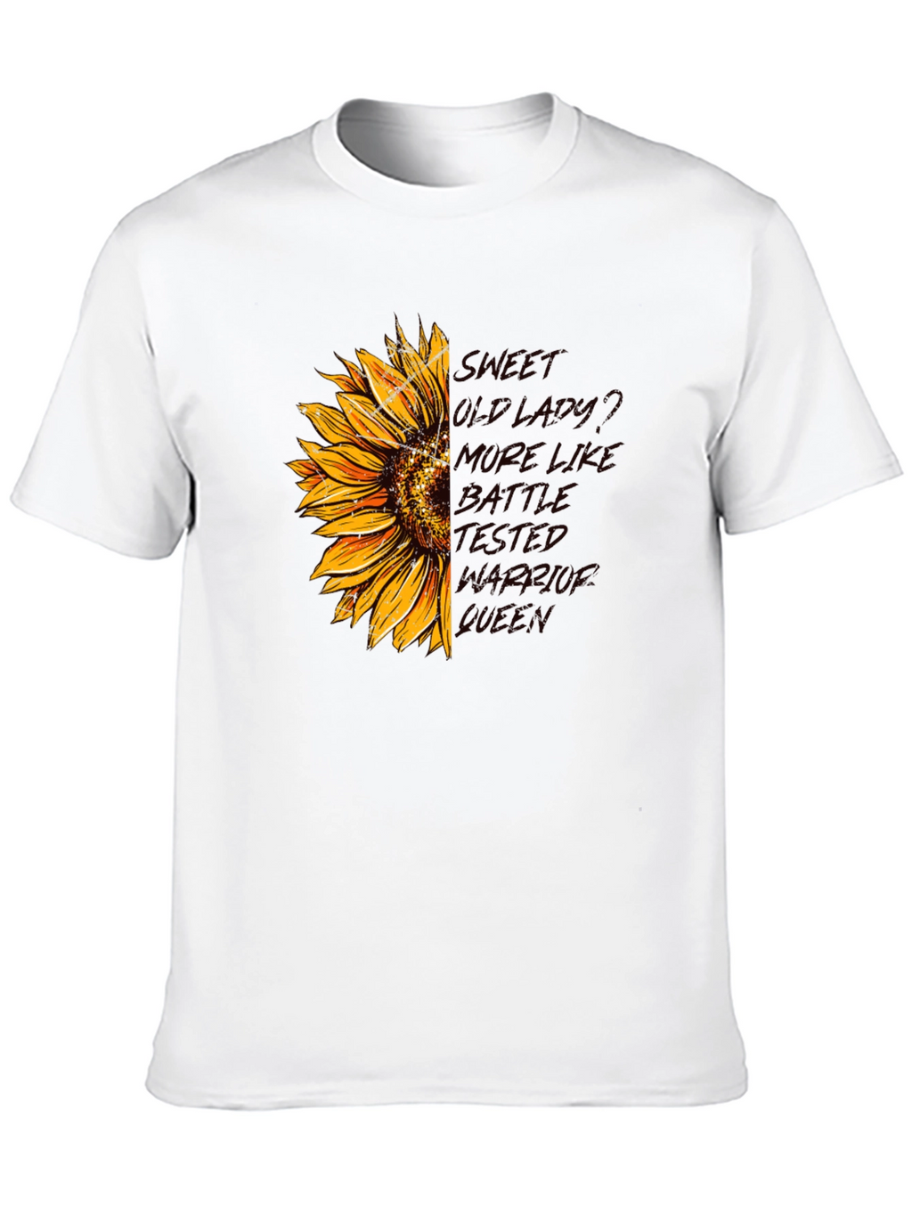 Sunflower Warrior Queen Graphic Tee