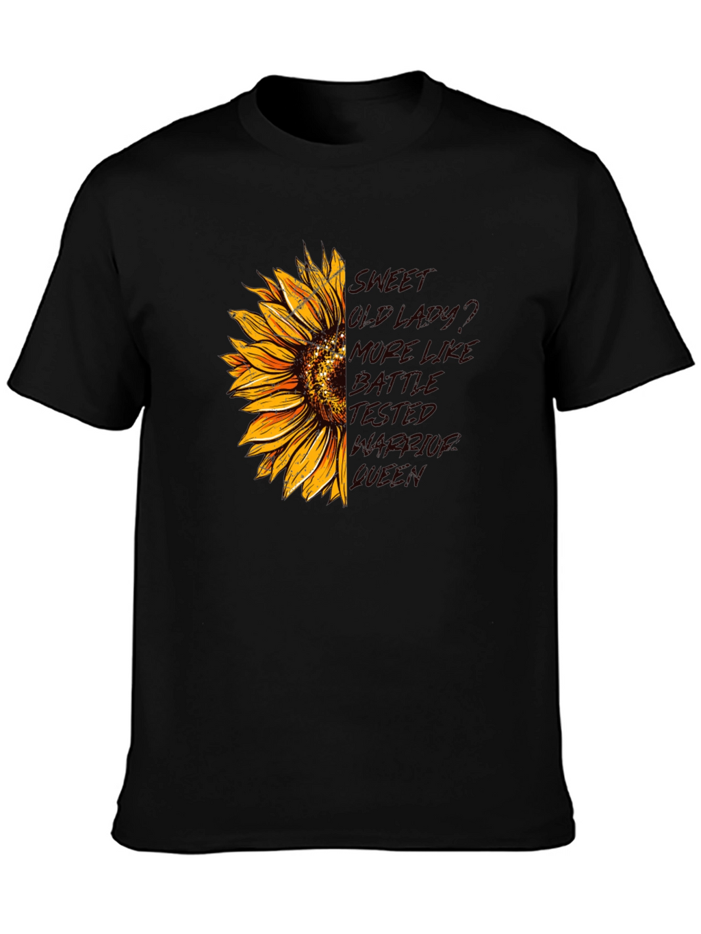 Sunflower Warrior Queen Graphic Tee