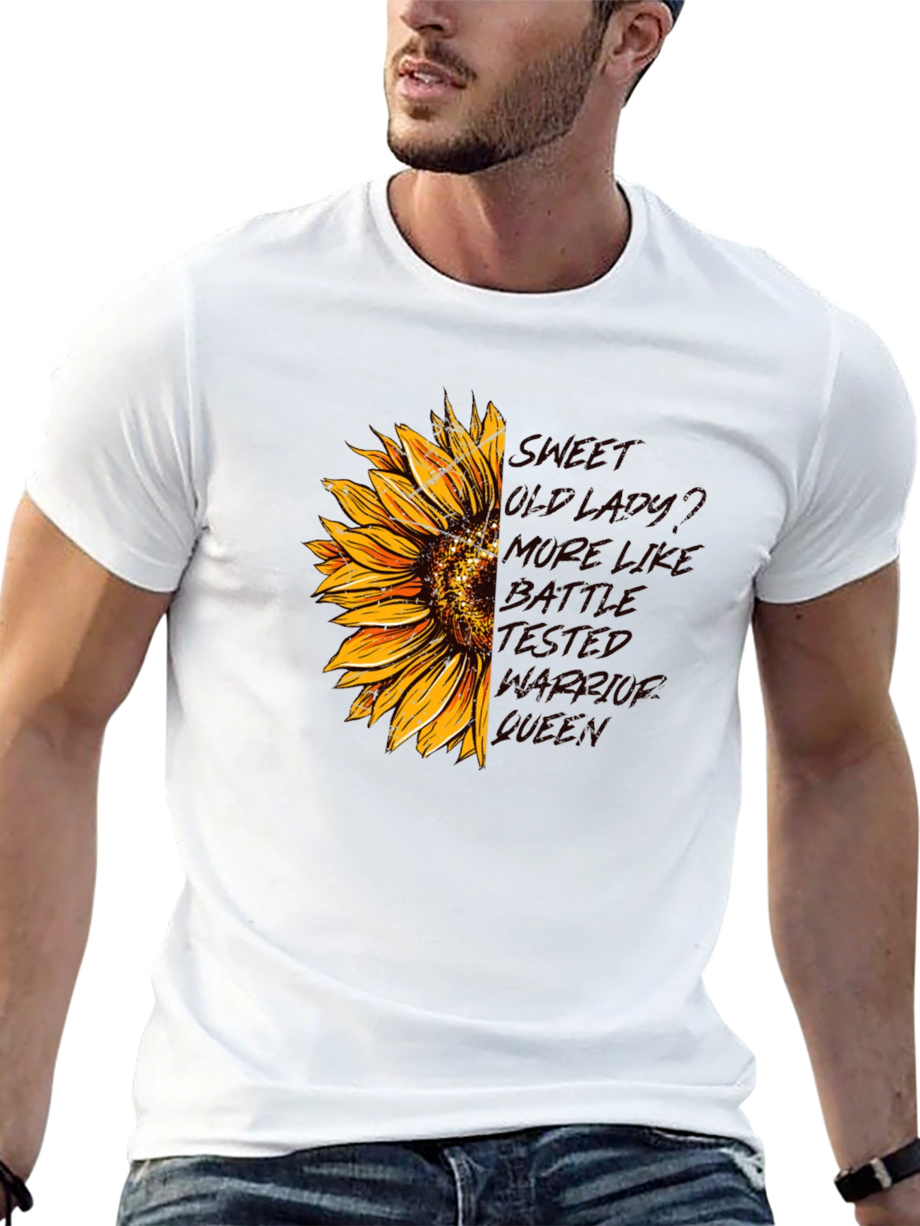 Sunflower Warrior Queen Graphic Tee