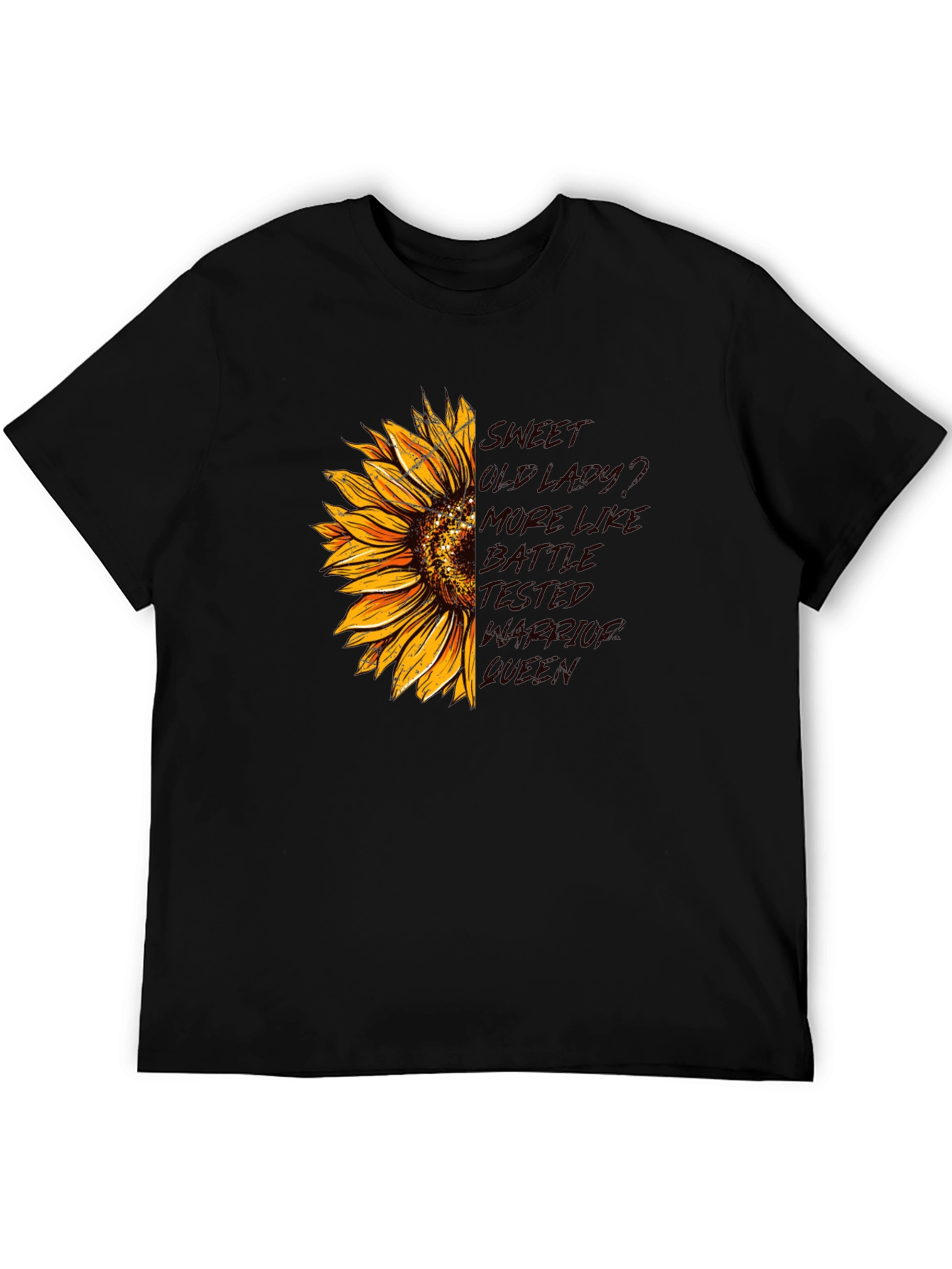 Sunflower Warrior Queen Graphic Tee