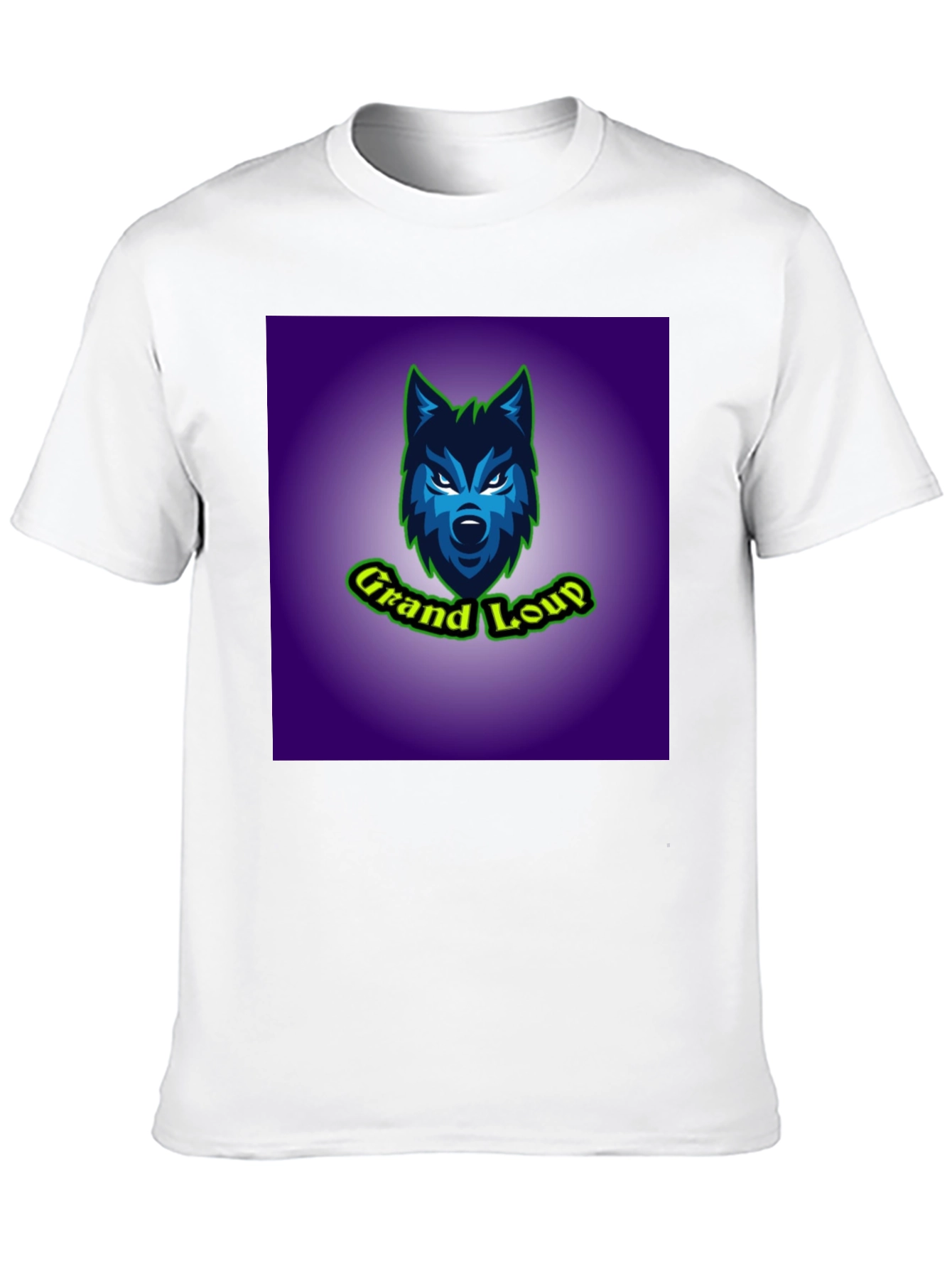 Grand Loup Graphic Tee - Black Cotton T-Shirt