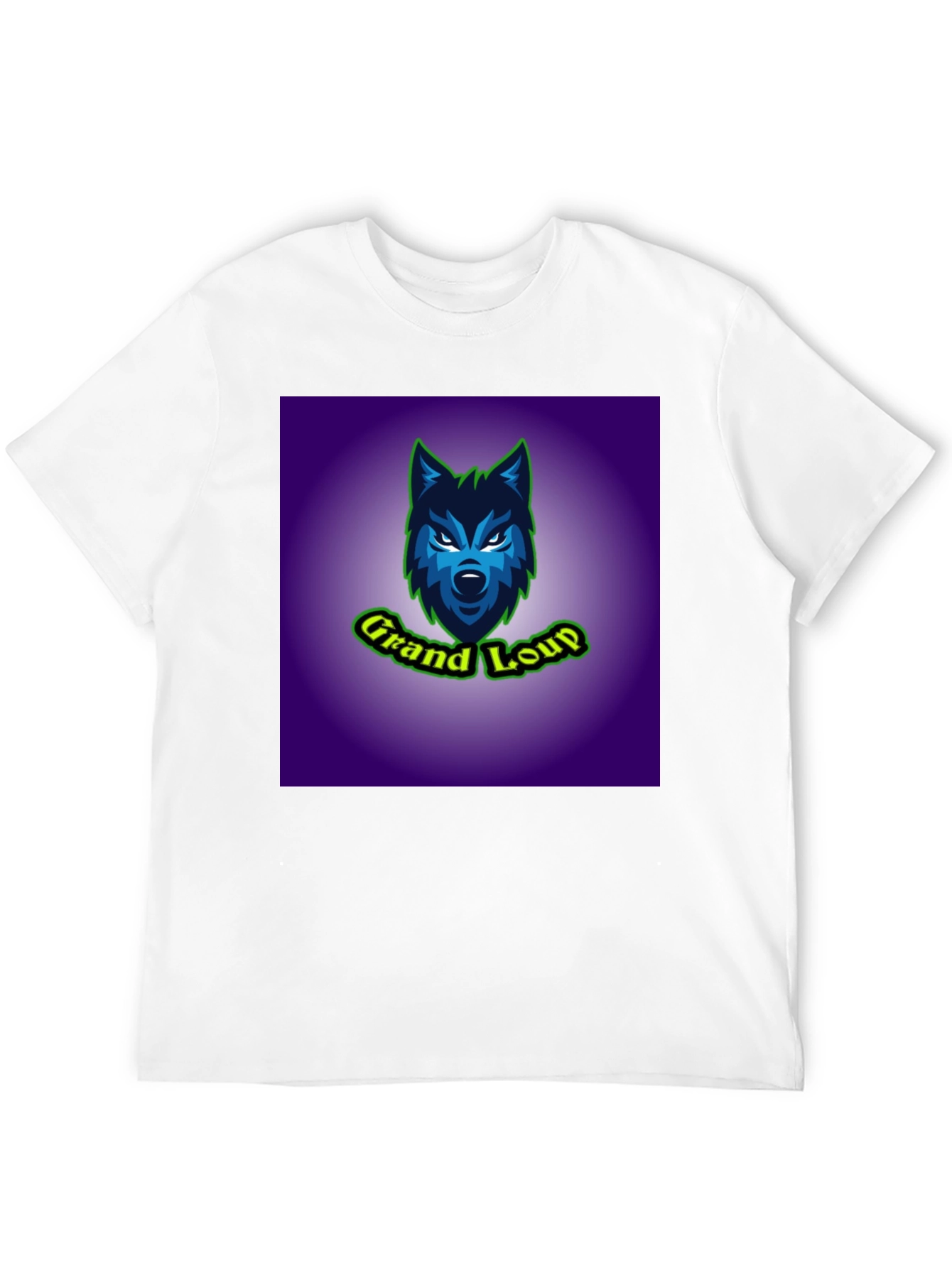 Grand Loup Graphic Tee - Black Cotton T-Shirt