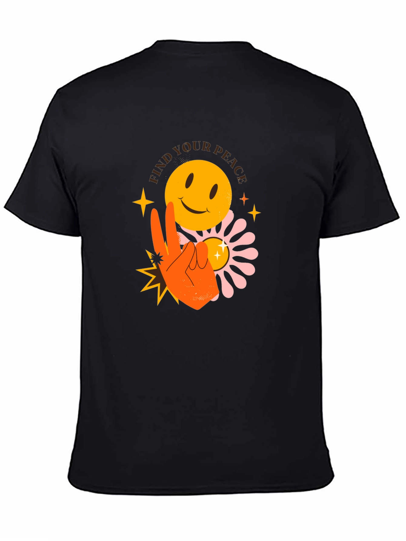 Find Your Peace Graphic Tee - Black