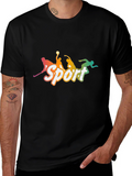 Sport Graphic Tee - Mens Black T-Shirt