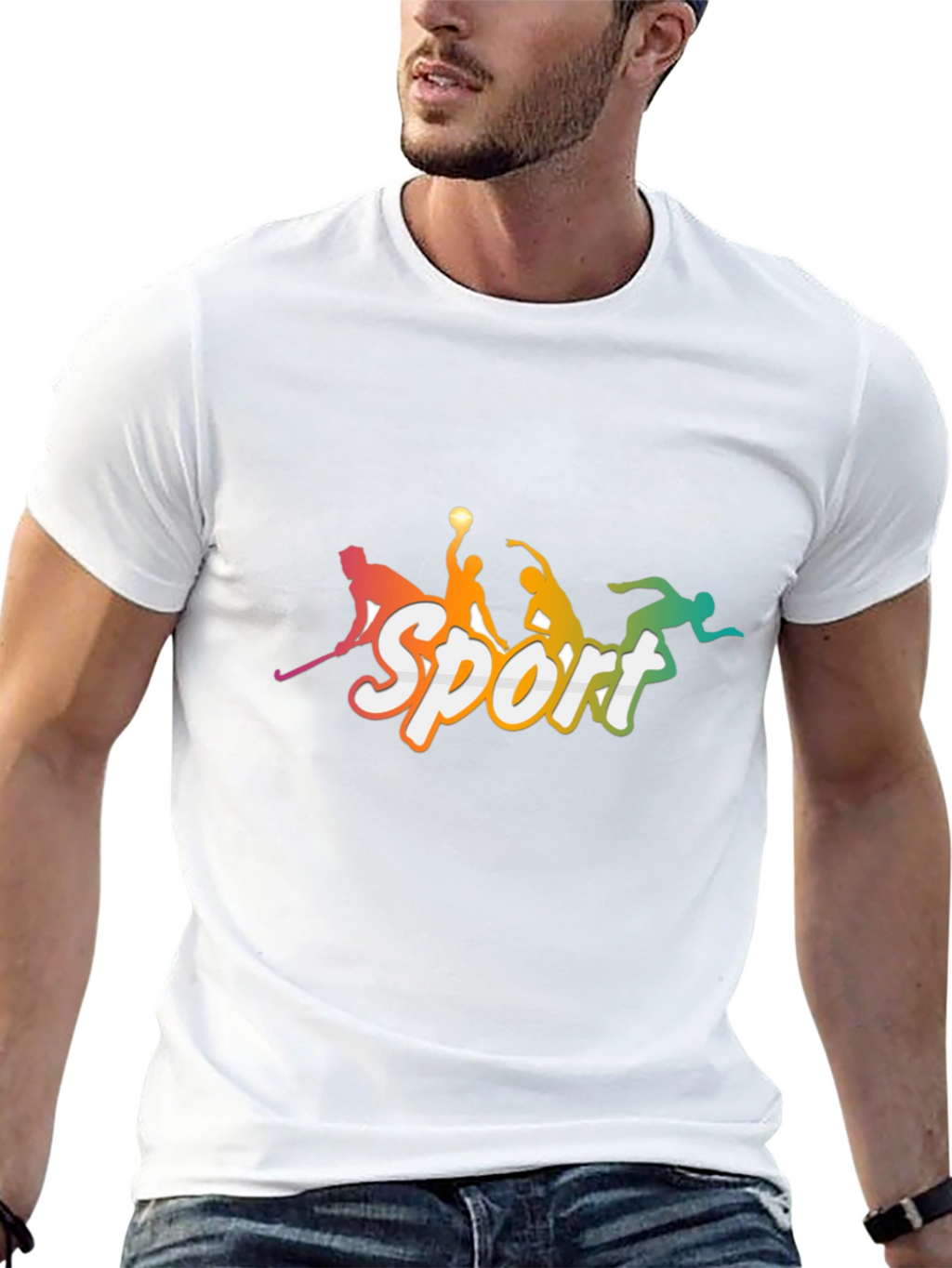 Sport Graphic Tee - Mens Black T-Shirt