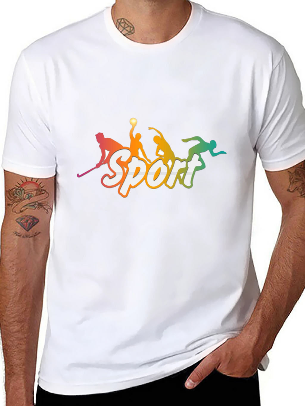 Sport Graphic Tee - Mens Black T-Shirt