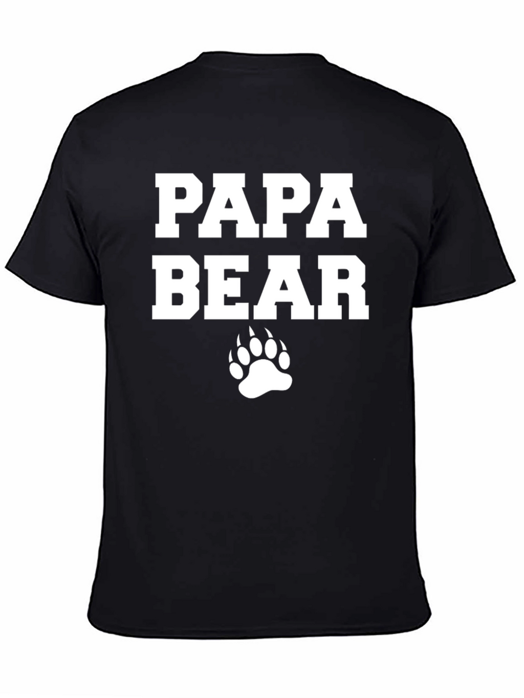 Papa Bear Graphic Tee - Mens Black T-Shirt