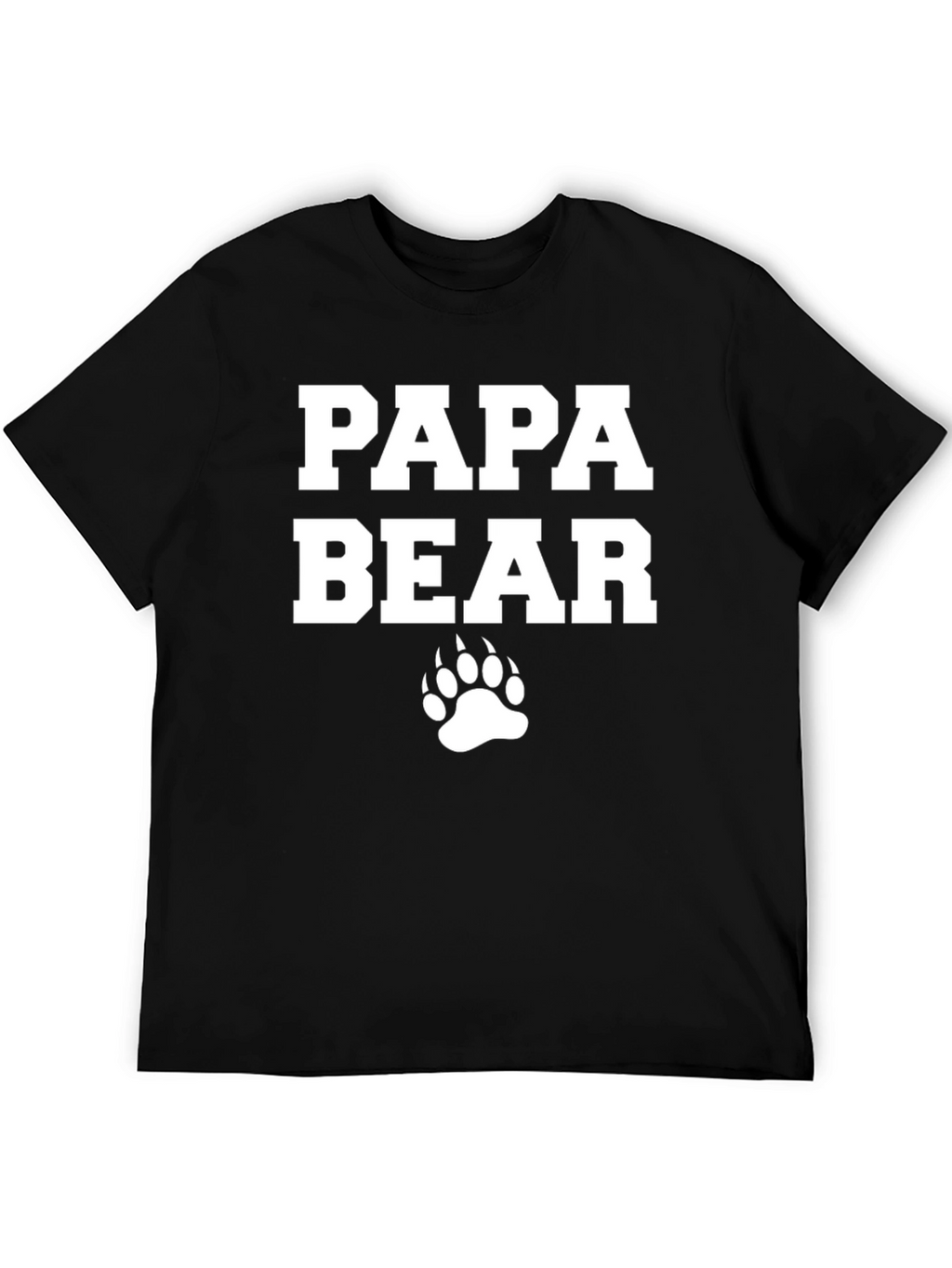 Papa Bear Graphic Tee - Mens Black T-Shirt