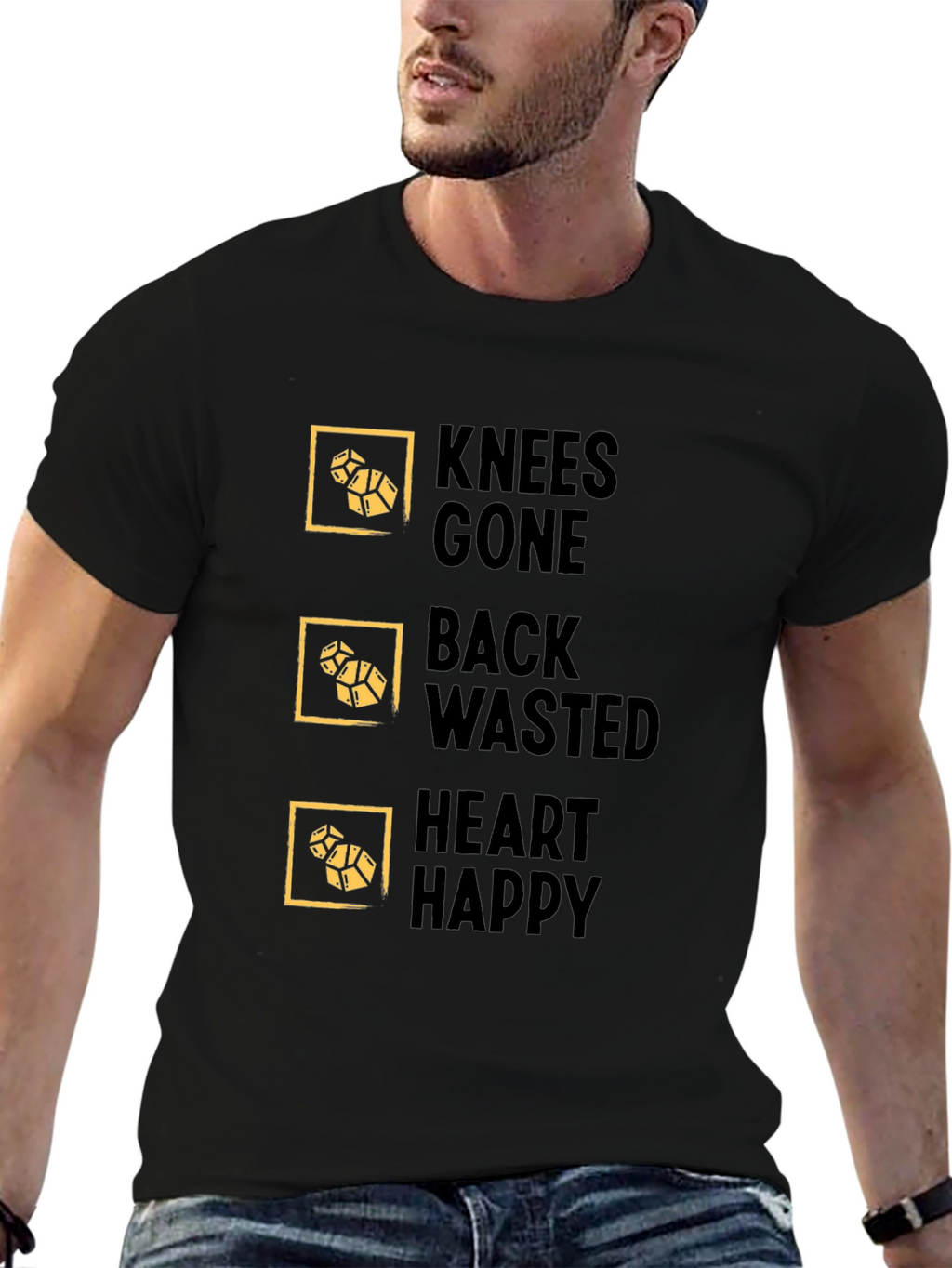 Knees Gone Back Wasted Heart Happy T-Shirt