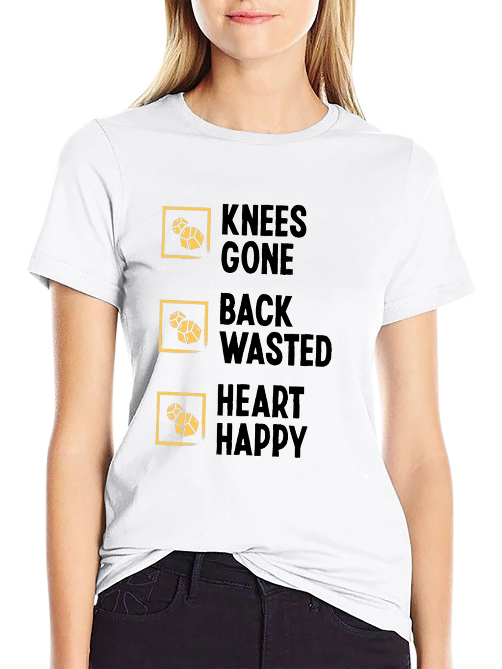 Knees Gone Back Wasted Heart Happy T-Shirt