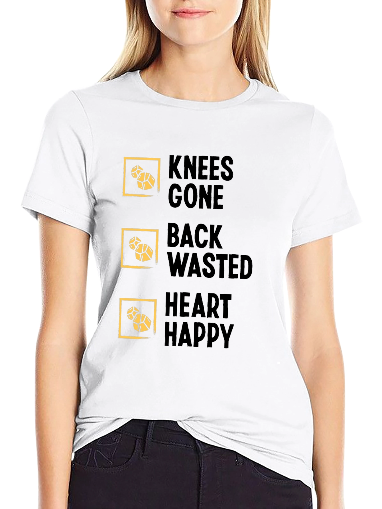 Knees Gone Back Wasted Heart Happy T-Shirt
