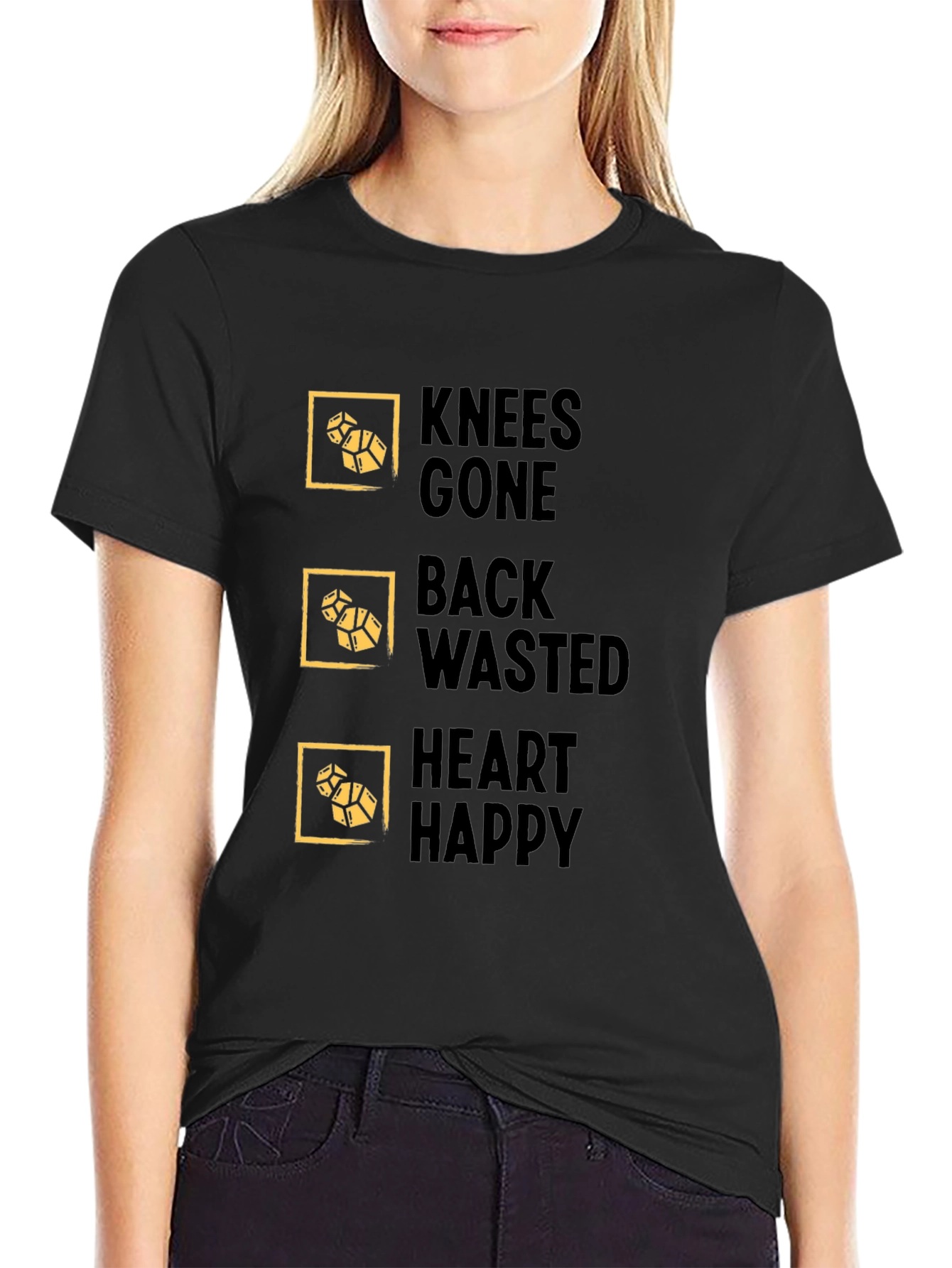 Knees Gone Back Wasted Heart Happy T-Shirt
