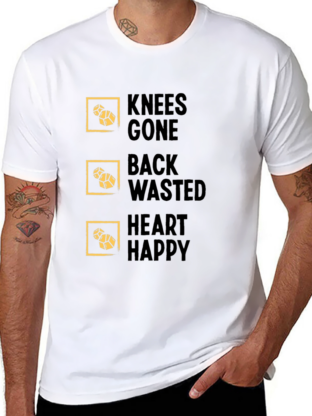 Knees Gone Back Wasted Heart Happy T-Shirt