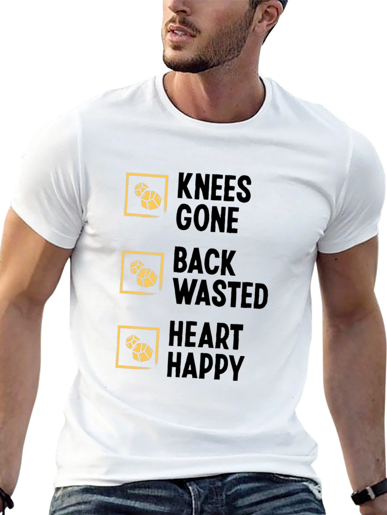 Knees Gone Back Wasted Heart Happy T-Shirt