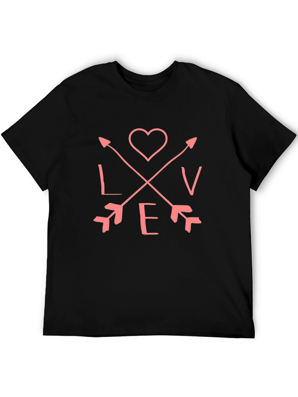Love Arrow Graphic Tee - Black T-Shirt