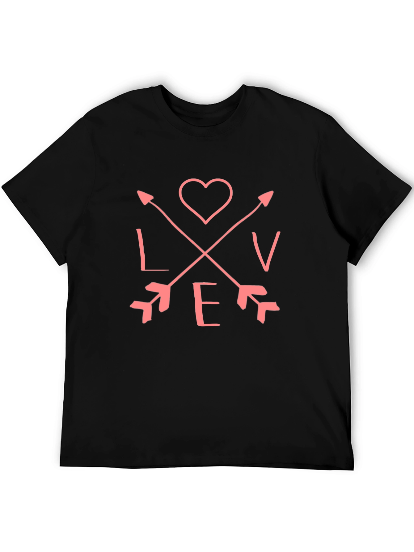 Love Arrow Graphic Tee - Black T-Shirt