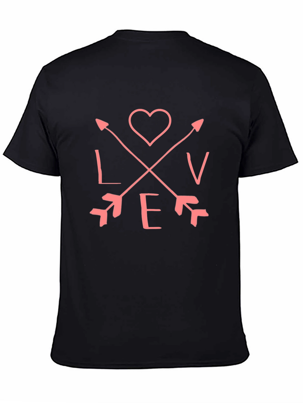 Love Arrow Graphic Tee - Black T-Shirt