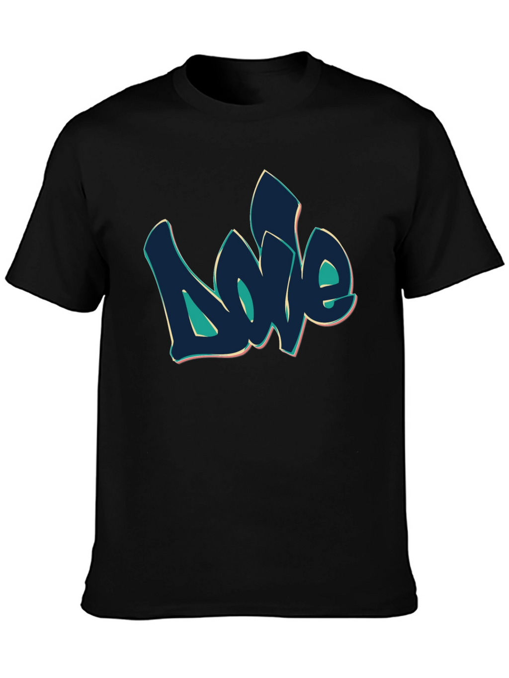 Graffiti Love Black T-Shirt - Urban Style