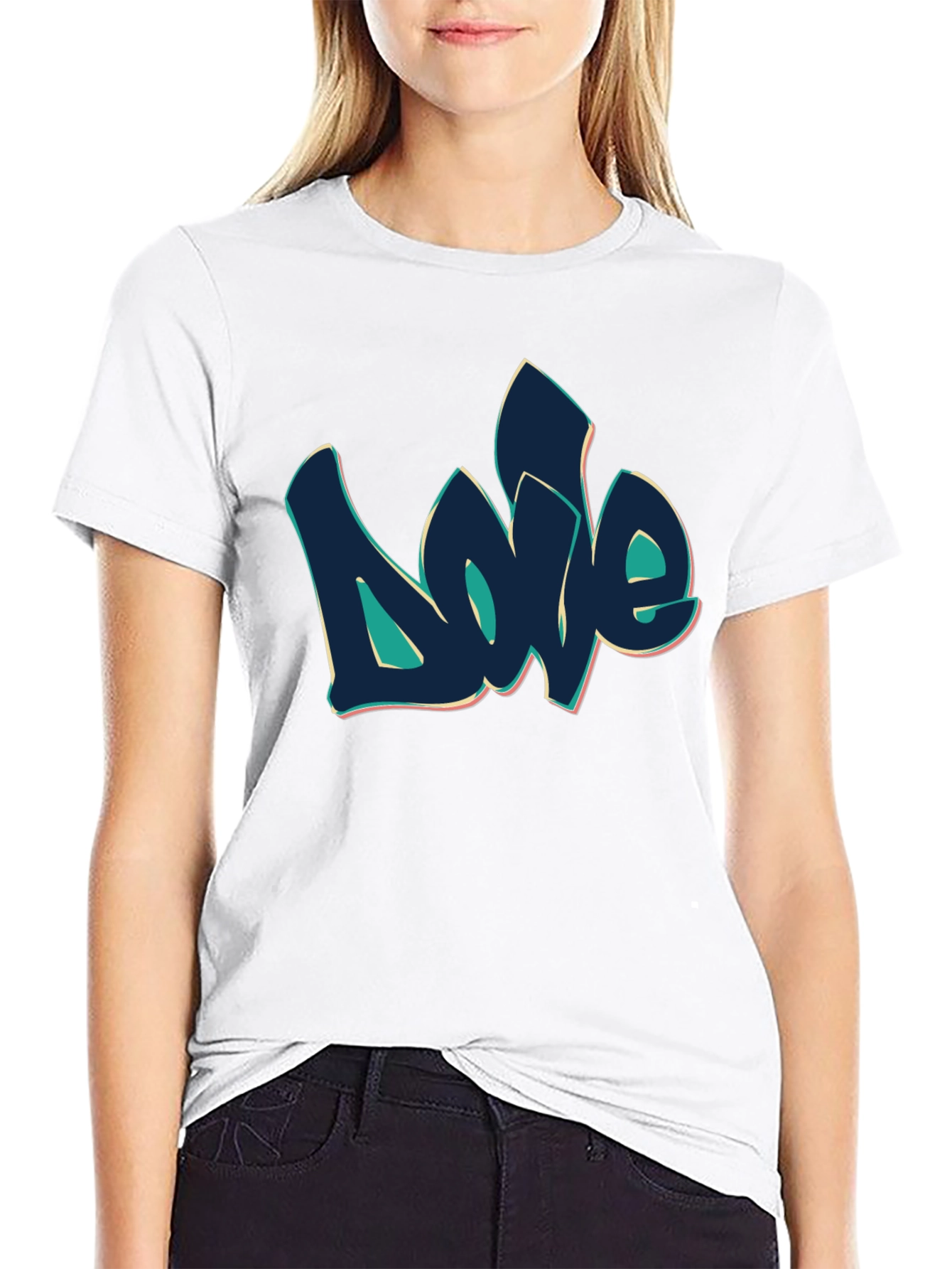 Graffiti Love Black T-Shirt - Urban Style