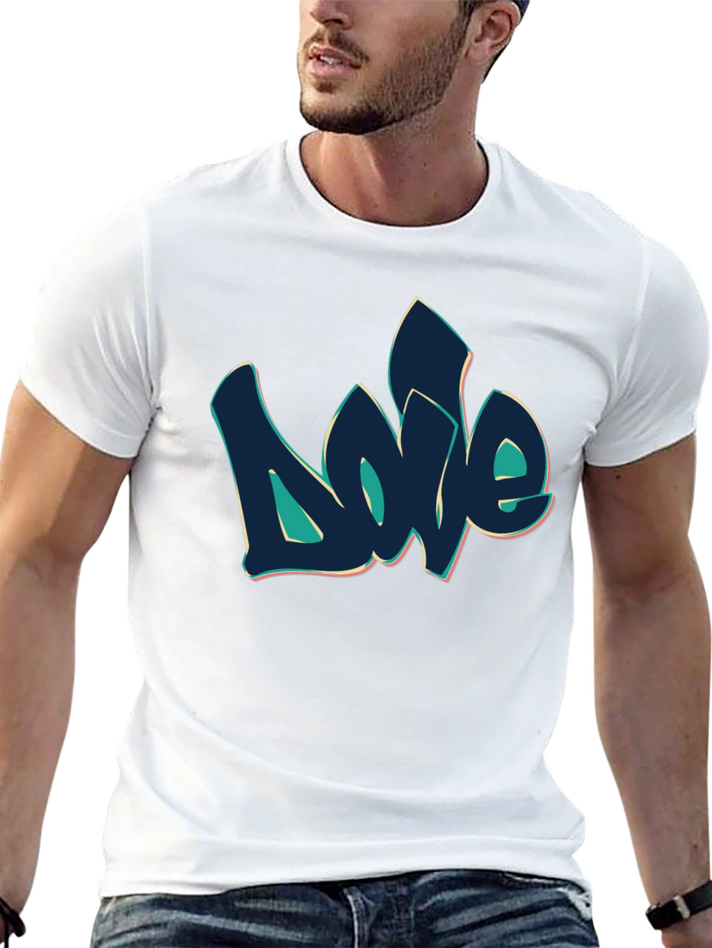 Graffiti Love Black T-Shirt - Urban Style