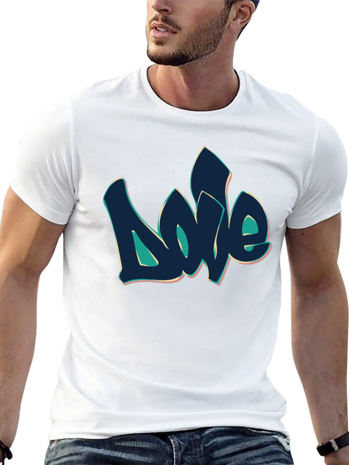 Graffiti Love Black T-Shirt - Urban Style