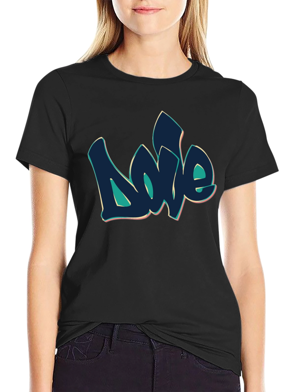 Graffiti Love Black T-Shirt - Urban Style